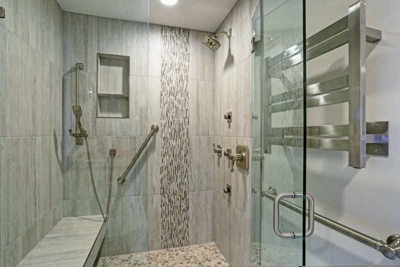Elegant Shower with Custom Tile